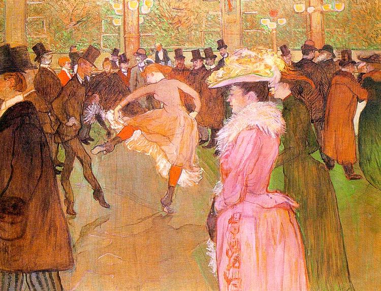  Henri  Toulouse-Lautrec Training of the New Girls by Valentin at the Moulin Rouge Sweden oil painting art